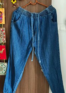 Blue Denim Joggers