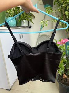 Pinteresty Satin Lace Corset