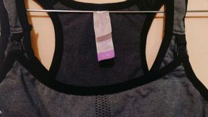 Gray Sports Bra