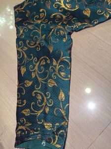 Elegant Teal &amp; Gold Kurta Set