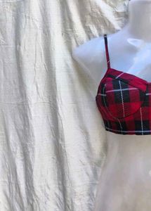 SEXY PLAID CORSET