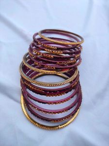 Maroon Colour Bangles Set