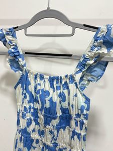 Blue Ruffle Dress
