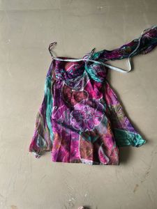 Floral  Print Off ShoulderDress