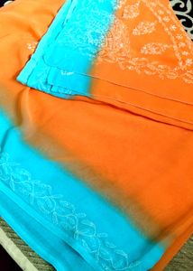 Embroidery Work Saree