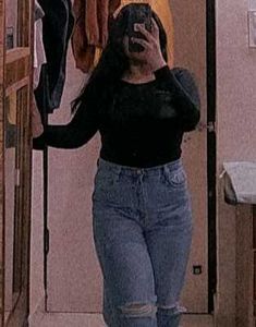 Ripped Knee Wide Leg Jeans