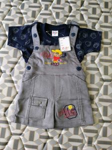 Cute Dungaree And Nicker Set with Dragonflies