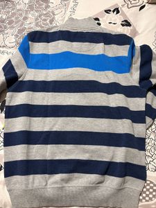 Striped Quarter-Zip Sweat Shirt/pullover For Men