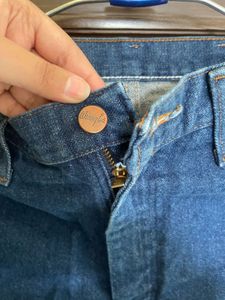 Wrangler Unisex Blue Straight Jeans