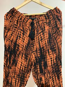 Trendy Siburi Print Cotton Joggers with Adjustable