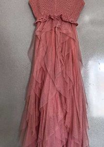 Pink Ruffle Layered Dress