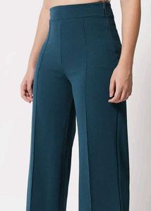 Teal High-Waisted Trousers
