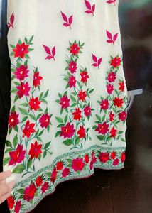 Multi Floral Print Suit Salwar &amp; Dupatta 44 Bust