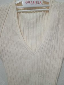 V Neck Winter Top From Zara