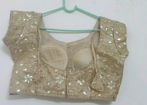 Beautiful Golden Fully Work Blouse