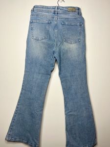 Women High Waist Flared Jeans