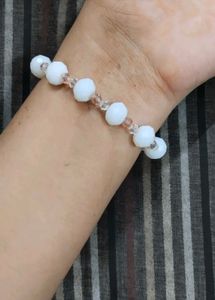 White Beaded Bracelet