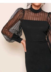 women Modern Stylish Puff Full Sleeve dress