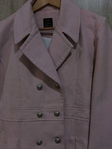 Lovely Rose Pink Wool Overcoat