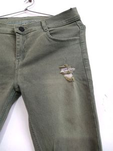 Skinny Green Jeans