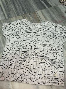 Printed White T-Shirt