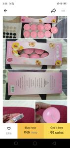 conbo for husna. 9candles, 2flowers and Beautiful combo of 2 hair clips with studded diamonds and pearls- purple and 3 facemasks