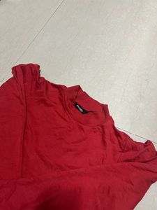 Red Full Sleeves Top From Zudio