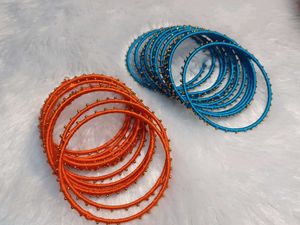 Colorful Beaded Bangles