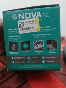 Nova NI 10 1100watt dry iron (grey and turquoise)