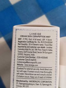 Laneige Cream Skin CeraPeptide Mist Brume