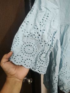 Stylish Blue Tunic Top by Westside