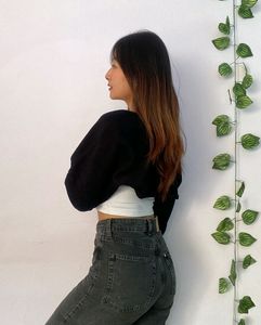 Black Knitted Bolero