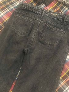 Charcoal Straight Fit Jeans