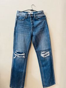 Ripped Jeans …Waist Is 28