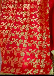 Saree And Two Earrings