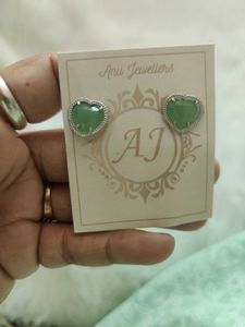 925 Sterling Silver Earrings Wyh Patch