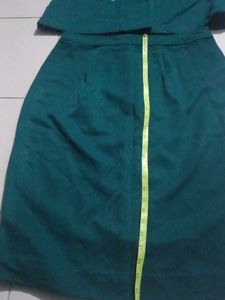 Vintage Green Skirt Suit
