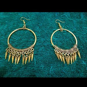 Boho Spike Hoop Earrings
