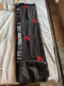 New Black Georgette Saree