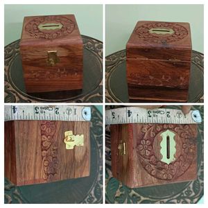 New Wooden Coin Bank