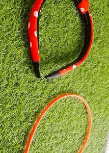 Cute Headbands - Red & Orange