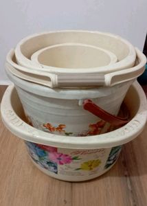 OPIL BATHROOM SET🪣 2Bukket,1Tub,Mugga,Smallbukket