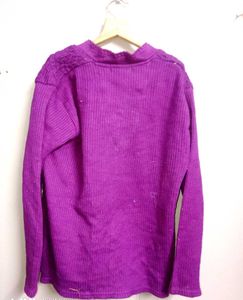 Vintage Purple Textured Cardigan