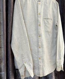 Casual Band Collar Shirt