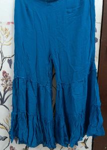 New Sharara Set 44 Size. Peacock Blue