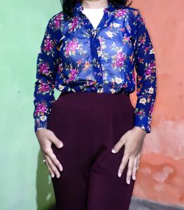 Transparent Floral Shirt For Women✨