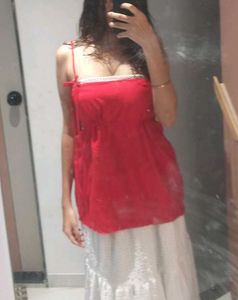 Red cute Bow Top