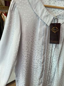 Satin Silver Softest Blouse