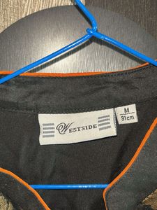 Elegant Orange Anarkali Kurta