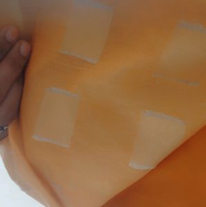 Vintage Peach Diamond Print Dress